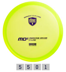 Kiekkogolfkiekko Midrange Driver C-LINE MD3 Vihreä hinta ja tiedot | Frisbeegolf | hobbyhall.fi