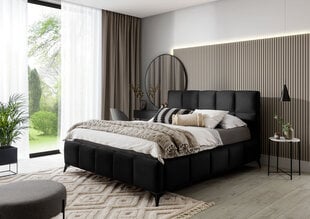 Sänky NORE Loco 10, 160x200 cm, musta hinta ja tiedot | Sängyt | hobbyhall.fi