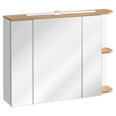 Hakano Frao - kylpyhuoneen seinäkaappi. Mitat : 94 x 72 cm. Väri : klassisen valkoinen. hinta ja tiedot | Kylpyhuonekaapit | hobbyhall.fi