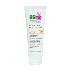 SebaMed Sensitive Skin Nourishing käsivoide 75 ml hinta ja tiedot | Vartalovoiteet ja -emulsiot | hobbyhall.fi