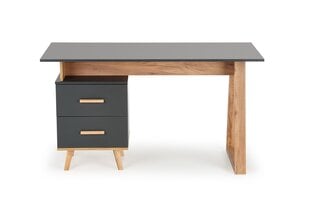 Pöytä Halmar Sergio, ruskea/harmaa hinta ja tiedot | Tietokonepöydät ja työpöydät | hobbyhall.fi