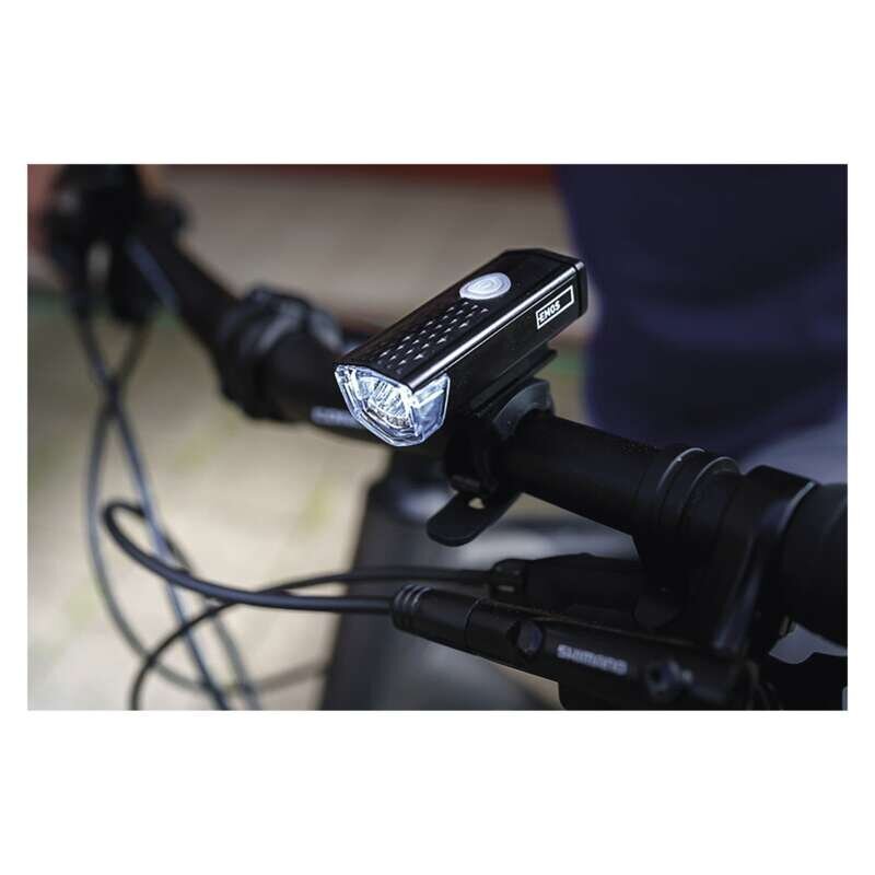 Edestä ladattavat polkupyörän valot EMOS LED 90 lm hinta ja tiedot | Polkupyörän valot ja heijastimet | hobbyhall.fi