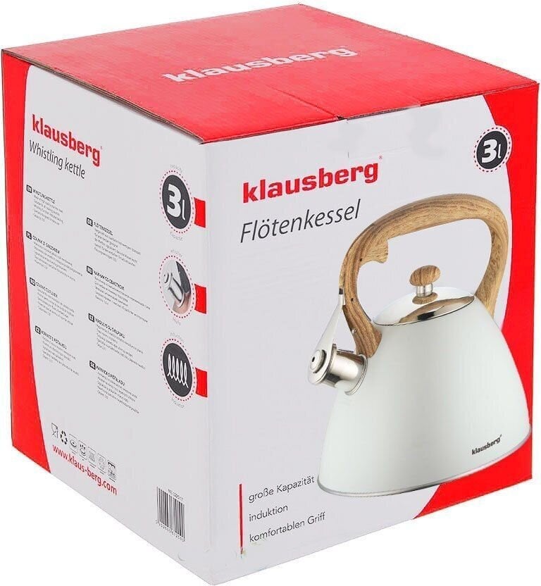 Vedenkeitin Klausberg KB-7264, 3 L hinta ja tiedot | Kahvipannut ja teekannut | hobbyhall.fi