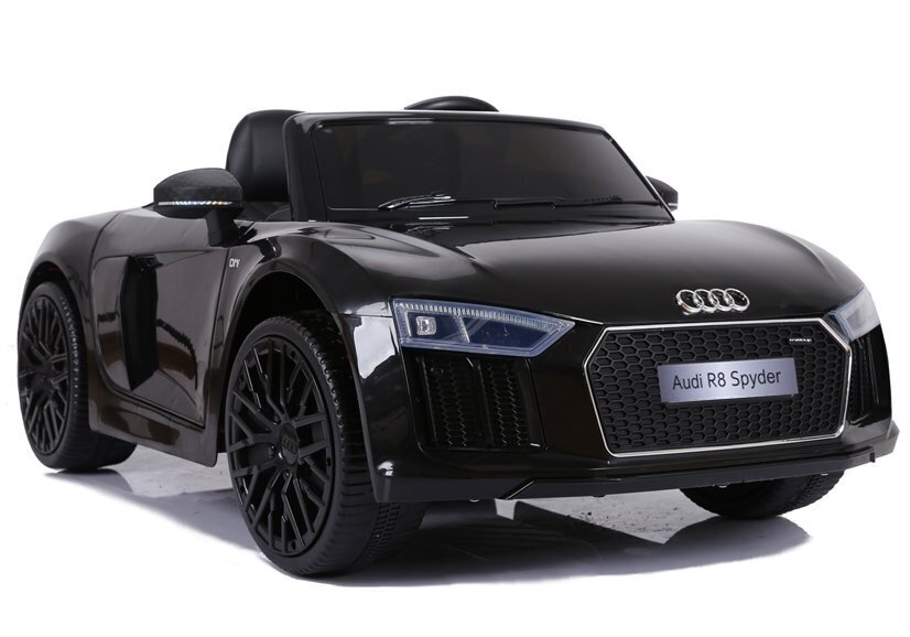 Yksipaikkainen sähköauto lapsille Big Audi R8 JJ2198, musta hinta ja tiedot | Lasten sähköautot | hobbyhall.fi