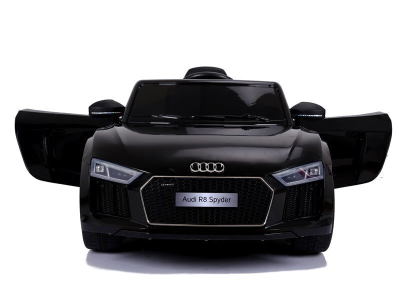 Yksipaikkainen sähköauto lapsille Big Audi R8 JJ2198, musta hinta ja tiedot | Lasten sähköautot | hobbyhall.fi