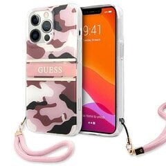 Guess suojakuori iPhone 13 Pro Max puhelimelle, vaaleanpunainen hinta ja tiedot | Puhelimen kuoret ja kotelot | hobbyhall.fi