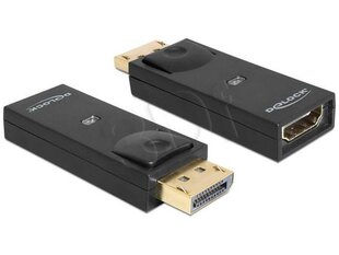 Delock - Sovitin DISPLAYPORT (uros) ->HDMI (F) hinta ja tiedot | Adapterit | hobbyhall.fi