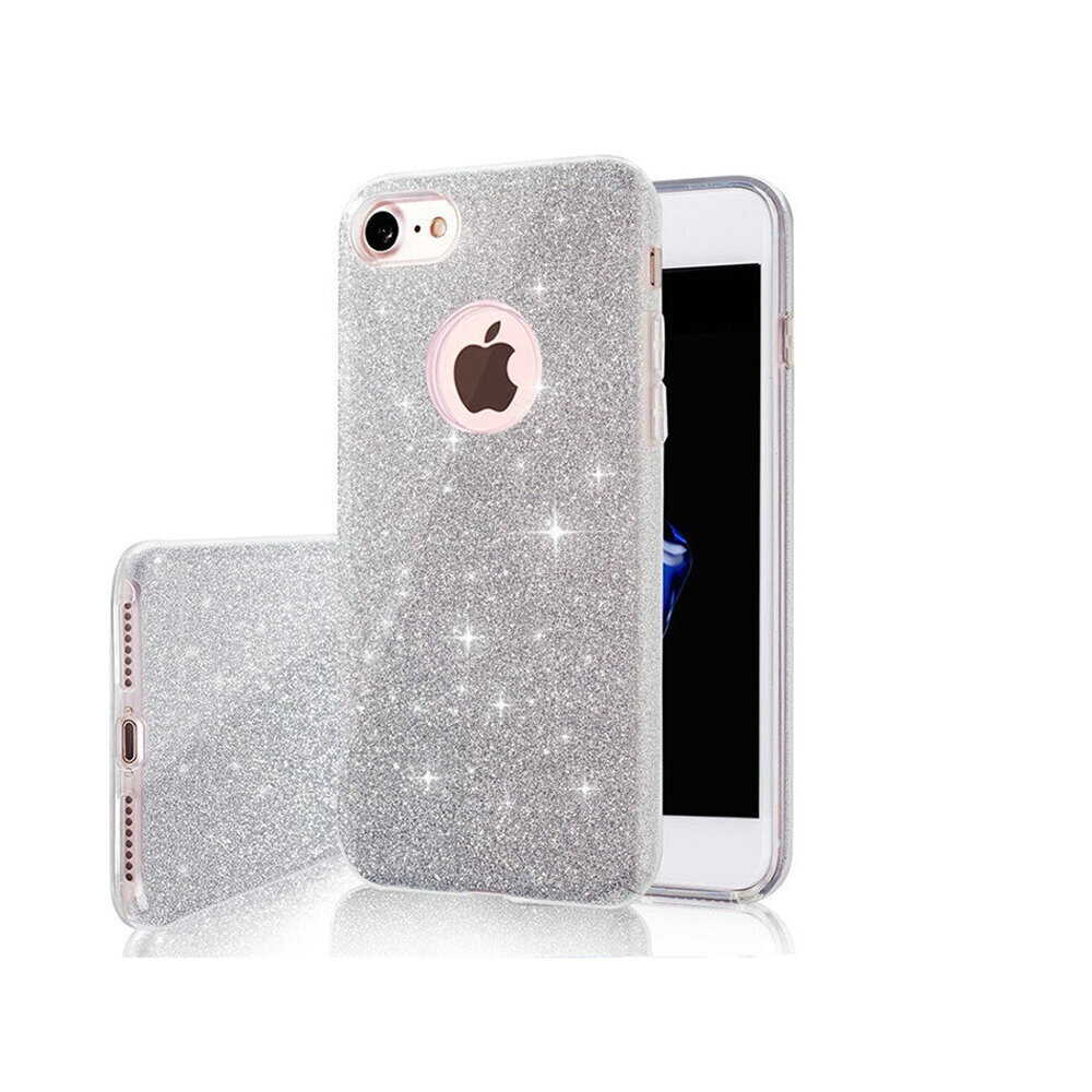 Glitter 3in1 kotelo, iPhone 12 / iPhone 12 Pro, harmaa hinta ja tiedot | Puhelimen kuoret ja kotelot | hobbyhall.fi