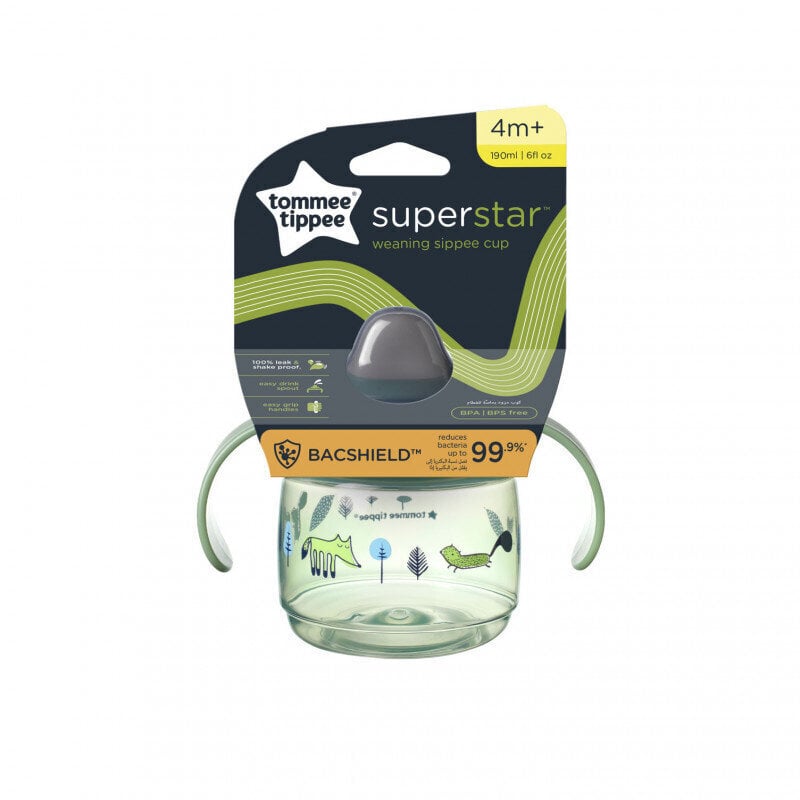 Tommee Tippee Weaning Sippee - Pullo, 4 kk+, 190 ml. hinta ja tiedot | Tuttipullot ja tarvikkeet | hobbyhall.fi