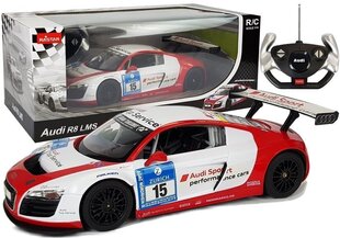 Kauko-ohjattava auto Audi R8 LMS White Red hinta ja tiedot | Poikien lelut | hobbyhall.fi