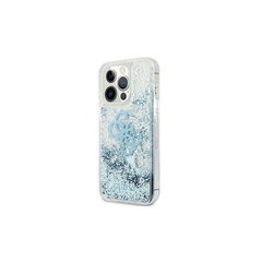 Guess kotelo iPhone 13 Pro / 13 6,1" GUHCP13LLG4GBL blue hard case 4G Big Liquid Glitter hinta ja tiedot | Puhelimen kuoret ja kotelot | hobbyhall.fi