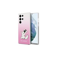 Karl Largerfeld kotelo Samsung Galaxy S22 Ultra KLHCS22LCFNRCPI pink hard case Choupette Eat Gradient hinta ja tiedot | Puhelimen kuoret ja kotelot | hobbyhall.fi