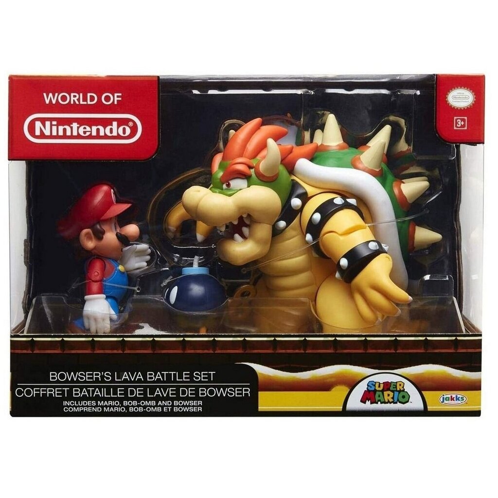 Jakks Pacific World of Nintendo: Super Mario Bowser's Lava hinta ja tiedot | Pelien oheistuotteet | hobbyhall.fi