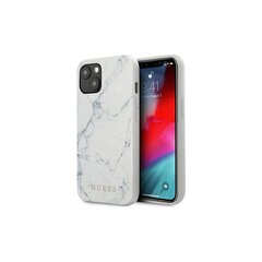Guess kotelo iPhone 13 Mini 5,4" GUHCP13SPCUMAWH white hard case Marble hinta ja tiedot | Guess Puhelimet, älylaitteet ja kamerat | hobbyhall.fi