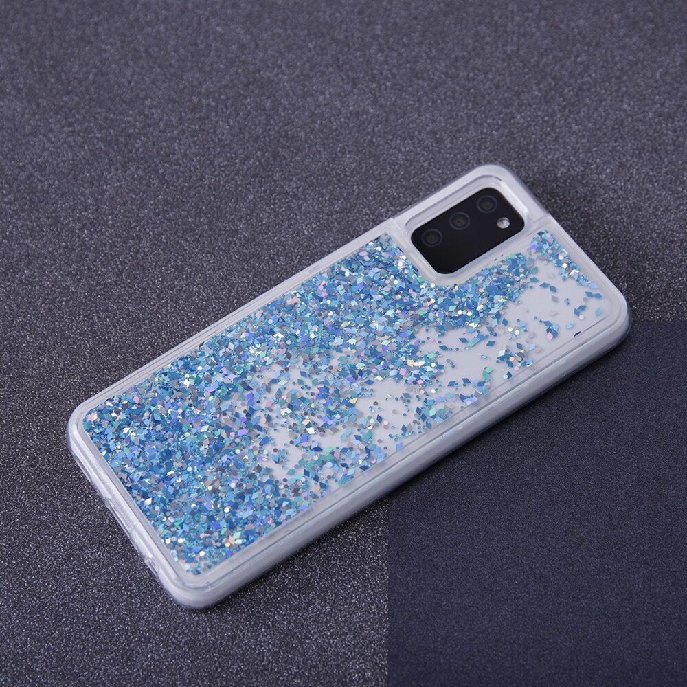 Liquid Sparkle TPU kotelo Samsung Galaxy A32 4G sininen hinta ja tiedot | Puhelimen kuoret ja kotelot | hobbyhall.fi