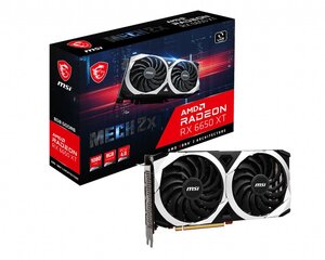 MSI RX 6650 XT MECH 2X 8G OC hinta ja tiedot | Näytönohjaimet | hobbyhall.fi