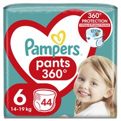 Pampers Housuvaipat, koko 6, 14-19 kg, 44 kpl. hinta ja tiedot | Vaipat | hobbyhall.fi