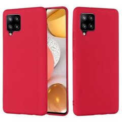 Mocco Liquid Silicone Soft Back Case for Samsung Galaxy A42 5G Red hinta ja tiedot | Puhelimen kuoret ja kotelot | hobbyhall.fi