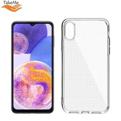 TakeMe Clear läpinäkyvä 2 mm suojakuori Samsung Galaxy A23 4G (A235F) / A23 5G hinta ja tiedot | Puhelimen kuoret ja kotelot | hobbyhall.fi