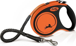 Flexi Xtreme M, oranssi , 5 m hinta ja tiedot | Koiran talutushihnat | hobbyhall.fi