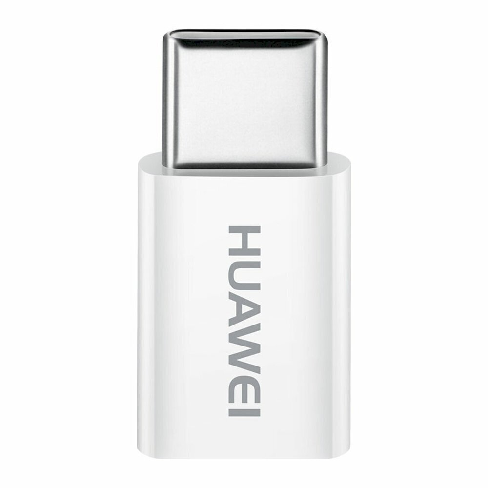 Huawei AP52 Micro USB–USB Type-C -adapteri 5V 2A Data Sync Charge, valkoinen hinta ja tiedot | Puhelinkaapelit | hobbyhall.fi