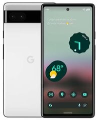 Google Pixel 6A 5G/128GB White GA03714-GB hinta ja tiedot | Google Puhelimet, älylaitteet ja kamerat | hobbyhall.fi