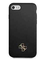 Guess 4G Silicone Metal Logo Case suojakuori iPhone 7/8/SE2020/SE2022 Musta hinta ja tiedot | Puhelimen kuoret ja kotelot | hobbyhall.fi