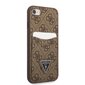 Guess 4G Saffiano Double Card Case suojakuori iPhone 7/8 / SE2020 / SE2022 Brown hinta ja tiedot | Puhelimen kuoret ja kotelot | hobbyhall.fi