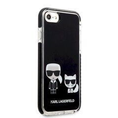 Karl Lagerfeld TPE Karl and Choupette suojakotelo iPhone 7/8/SE2020/SE2022 Musta hinta ja tiedot | Puhelimen kuoret ja kotelot | hobbyhall.fi