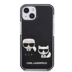Karl Lagerfeld TPE Karl and Choupette Case suojakotelo iPhone 13 Black hinta ja tiedot | Puhelimen kuoret ja kotelot | hobbyhall.fi