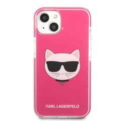 Karl Lagerfeld TPE Choupette Head Case suojakotelo iPhone 13 mini Fuchsia hinta ja tiedot | Puhelimen kuoret ja kotelot | hobbyhall.fi