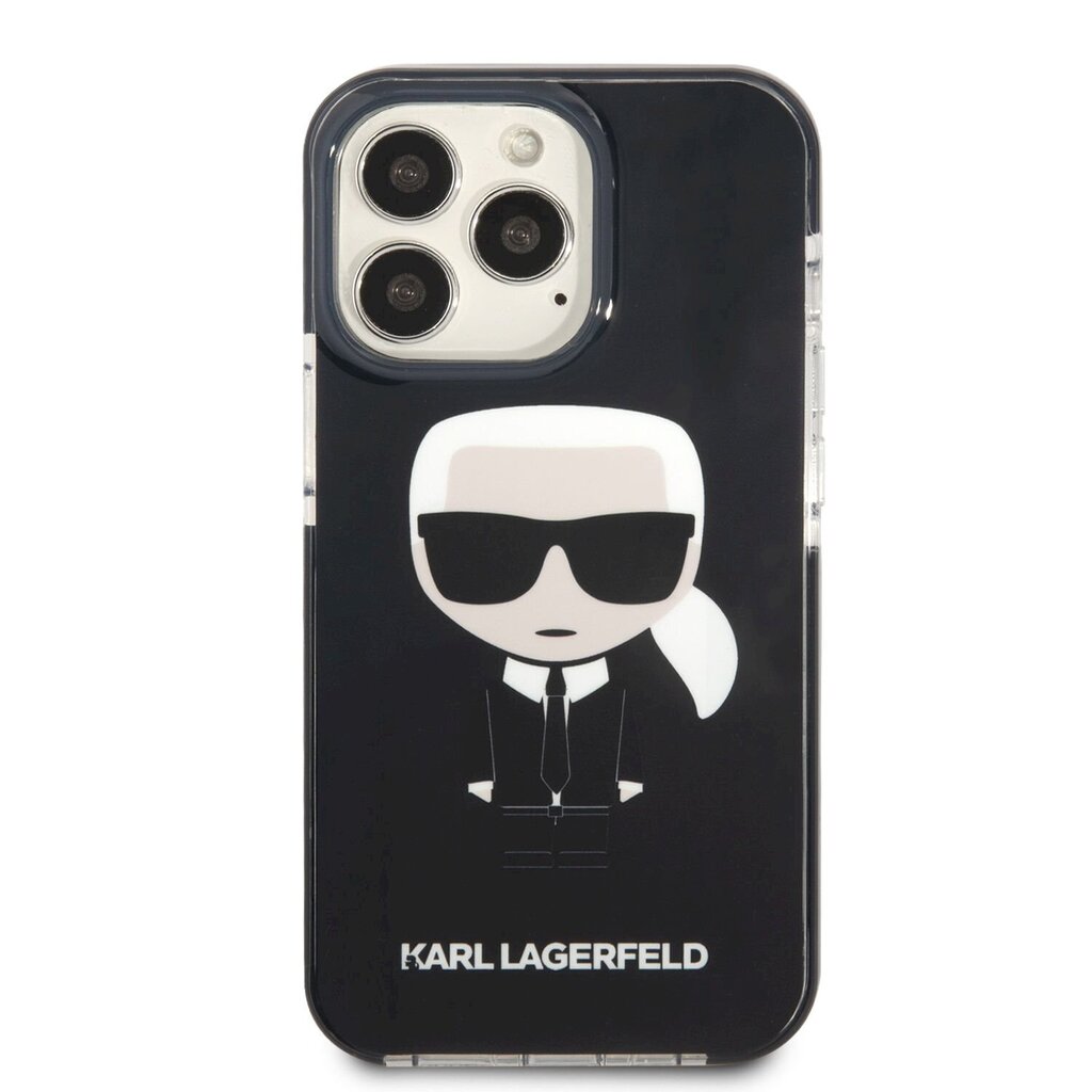 Karl Lagerfeld TPE Full Body Ikonik Case suojakuori iPhone 13 Pro Max Black hinta ja tiedot | Puhelimen kuoret ja kotelot | hobbyhall.fi