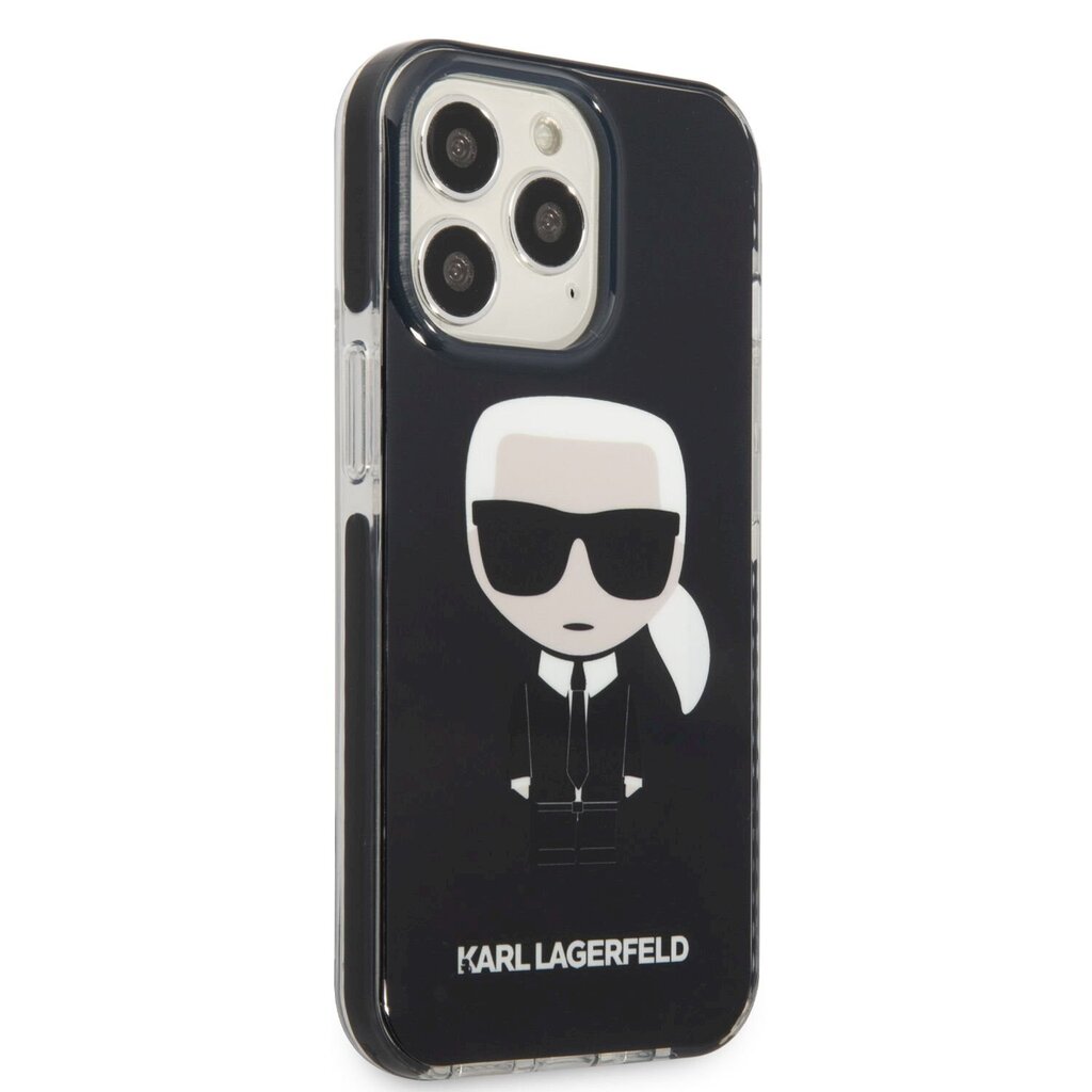 Karl Lagerfeld TPE Full Body Ikonik Case suojakuori iPhone 13 Pro Max Black hinta ja tiedot | Puhelimen kuoret ja kotelot | hobbyhall.fi