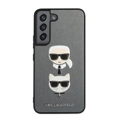Karl Lagerfeld Saffiano K&C Head Case suojakuori Samsung Galaxy S22 hopea hinta ja tiedot | Puhelimen kuoret ja kotelot | hobbyhall.fi