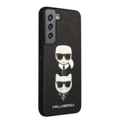 Karl Lagerfeld Saffiano K&C Heads Case suojakuori Samsung Galaxy S22 Black hinta ja tiedot | Puhelimen kuoret ja kotelot | hobbyhall.fi