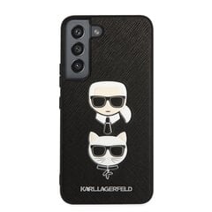 Karl Lagerfeld Saffiano K&C Heads Case suojakuori Samsung Galaxy S22 Black hinta ja tiedot | Puhelimen kuoret ja kotelot | hobbyhall.fi