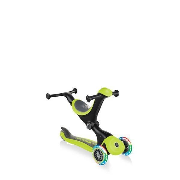 Lasten potkulauta Globber GO UP Deluxe Lights Lime Green hinta ja tiedot | Potkulaudat | hobbyhall.fi