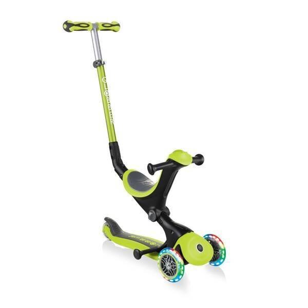 Lasten potkulauta Globber GO UP Deluxe Lights Lime Green hinta ja tiedot | Potkulaudat | hobbyhall.fi