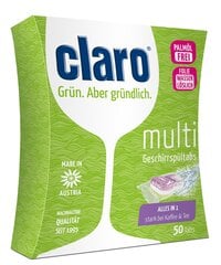 CLARO Multi All in one Konetiskitabletti, 50kpl. hinta ja tiedot | Astianpesuaineet | hobbyhall.fi