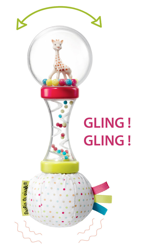 Helistin VULLI, Sophie la girafe Soft Maracas, 010168 hinta ja tiedot | Vauvan lelut | hobbyhall.fi