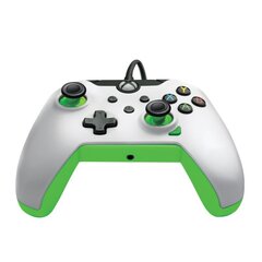 PDP Wired Controller Xbox Series X White - Neon (Green) hinta ja tiedot | Pelikonsolitarvikkeet | hobbyhall.fi