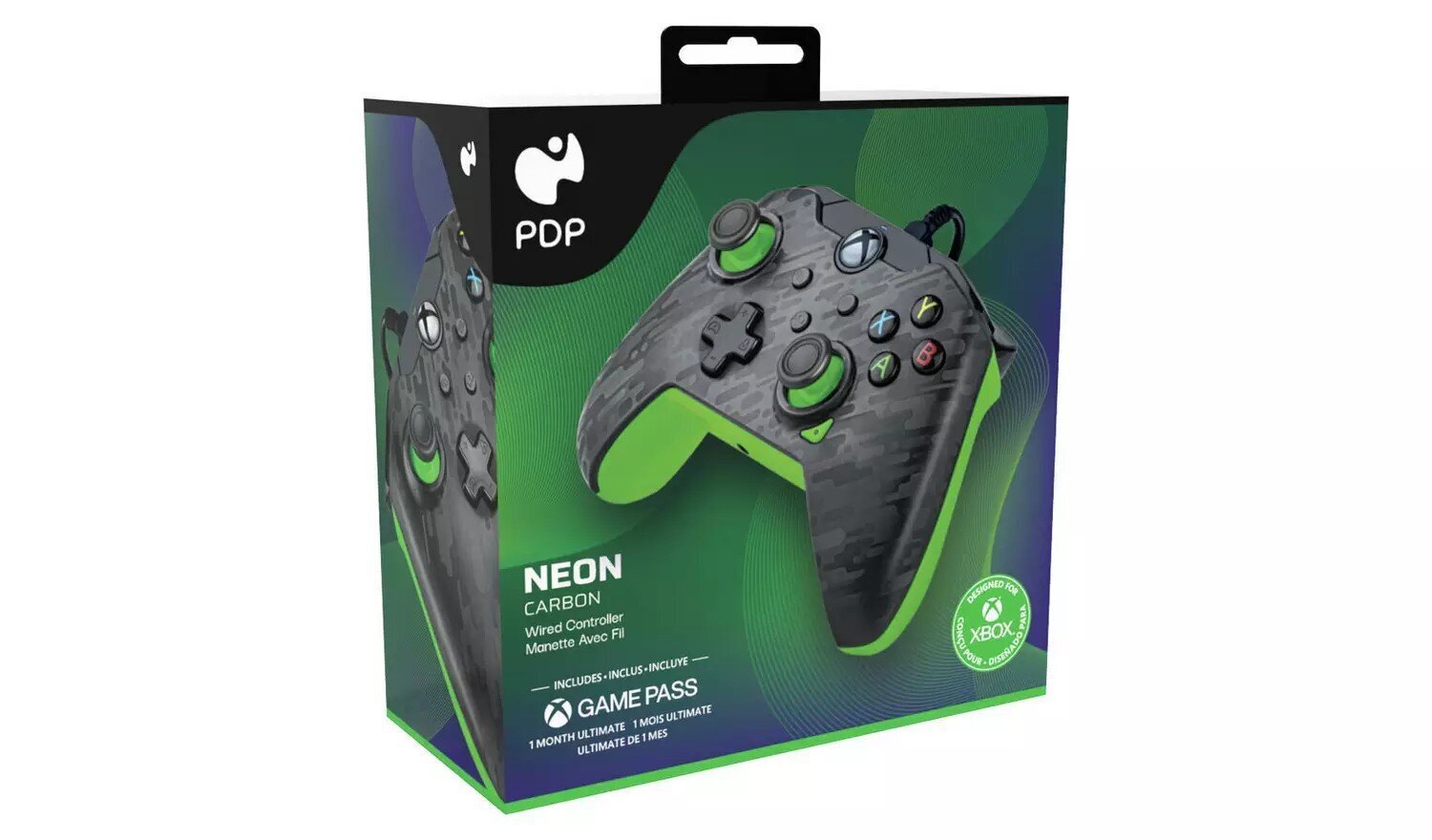 PDP Wired Controller Xbox Series X Carbon - Neon ( Green ) hinta ja tiedot | Pelikonsolitarvikkeet | hobbyhall.fi