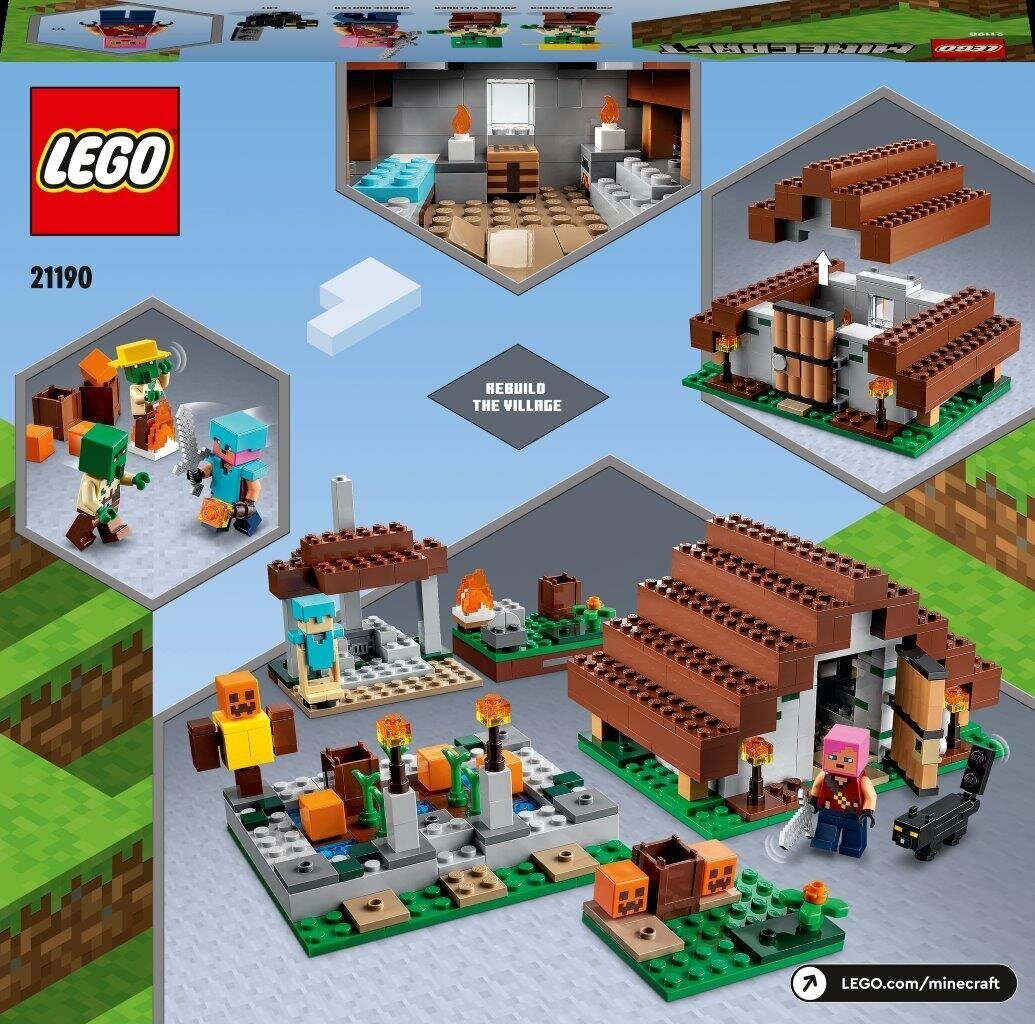 21190 LEGO® Minecraft Hylätty kylä hinta ja tiedot | LEGOT ja rakennuslelut | hobbyhall.fi