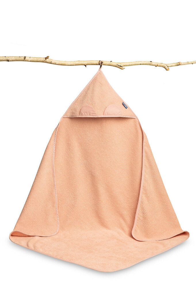 Lasten hupullinen pyyhe Sensillo Crepe Teddy 100 x 100, vaaleanpunainen hinta ja tiedot | Kylpyvälineet | hobbyhall.fi