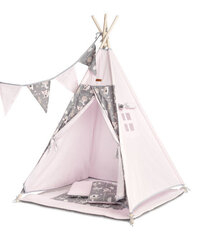 Lasten teltta Sensillo Teepee, vaaleanpunainen hinta ja tiedot | Vauvan lelut | hobbyhall.fi