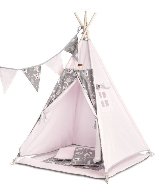 Lasten teltta Sensillo Teepee, vaaleanpunainen hinta 