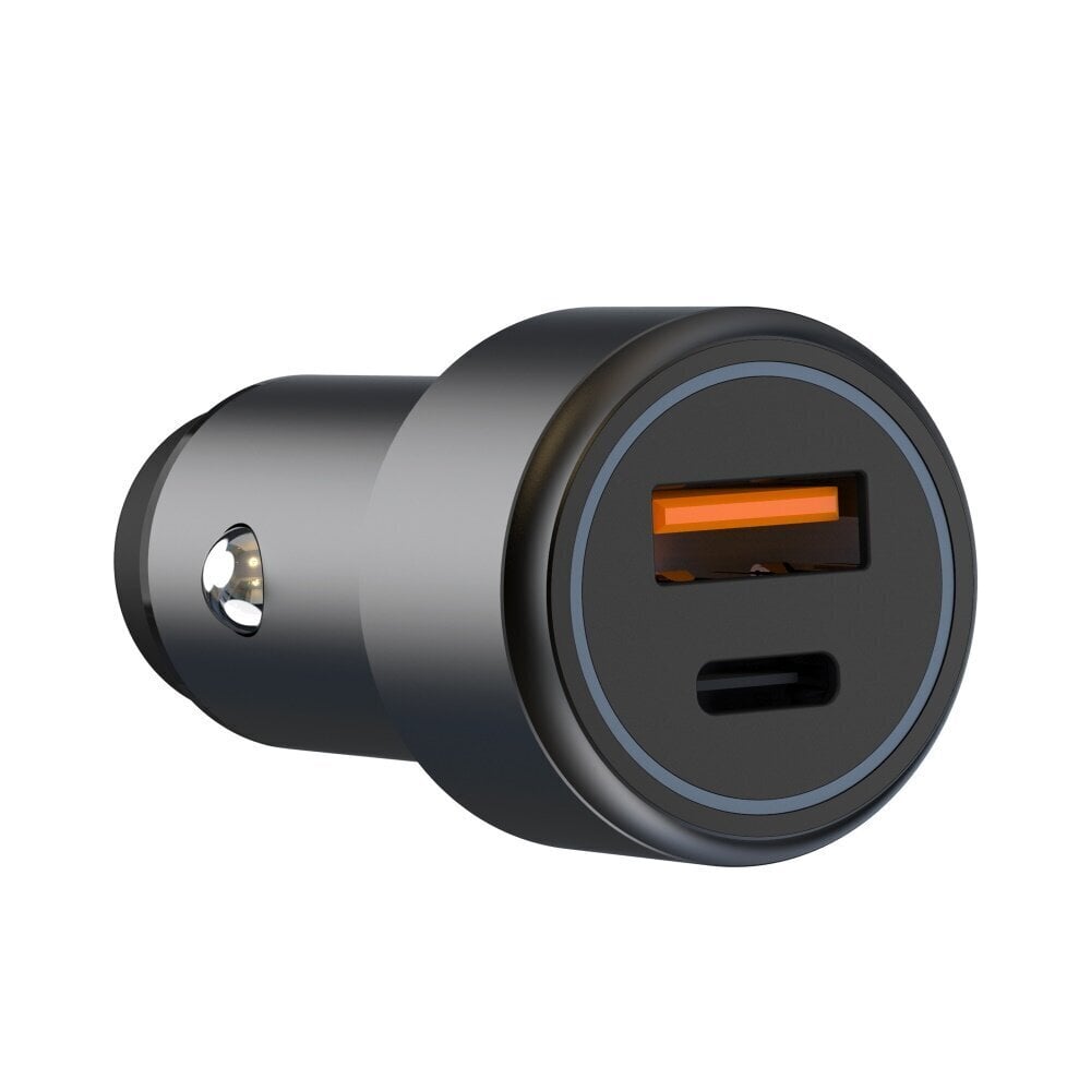 XO-autolaturi CC42 PD QC 3.0 38W 1x USB 1x USB-C musta hinta ja tiedot | Puhelimen laturit | hobbyhall.fi