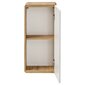 Kylpyhuonekaappi Hakano Arcade, 35x75 cm, valkoinen/ruskea hinta ja tiedot | Kylpyhuonekaapit | hobbyhall.fi