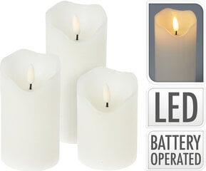 LED-kynttilä, 3 kpl hinta ja tiedot | Kynttilät ja kynttilänjalat | hobbyhall.fi