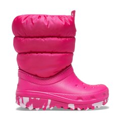 Crocs™ lasten talvisaappaat NEO PUFF BOOT, fuksia hinta ja tiedot | Crocs™ Muoti | hobbyhall.fi